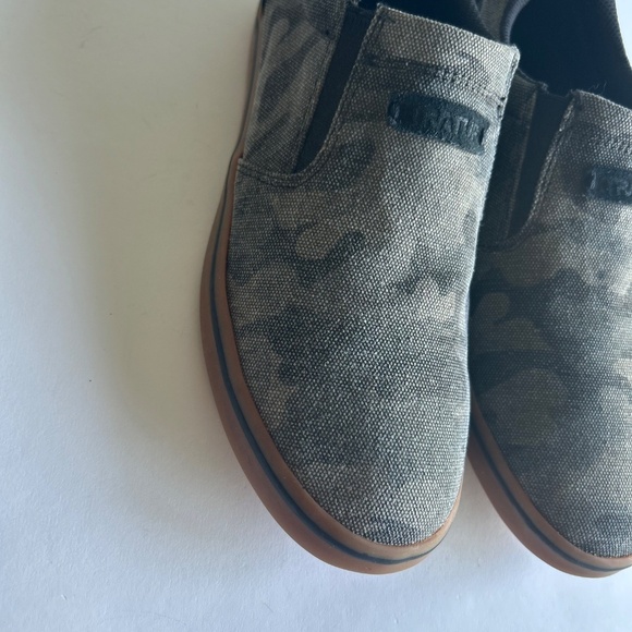 Men’s Xtra Tuf Green Military Fabric Rubber Outsole Low Top Sneakers Size 8 - Picture 5 of 16